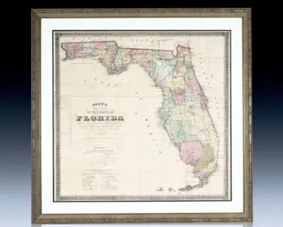 Drew's New Map of the State of Florida.