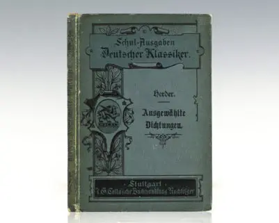 Herder's Ausgewahlte Dichtungen.