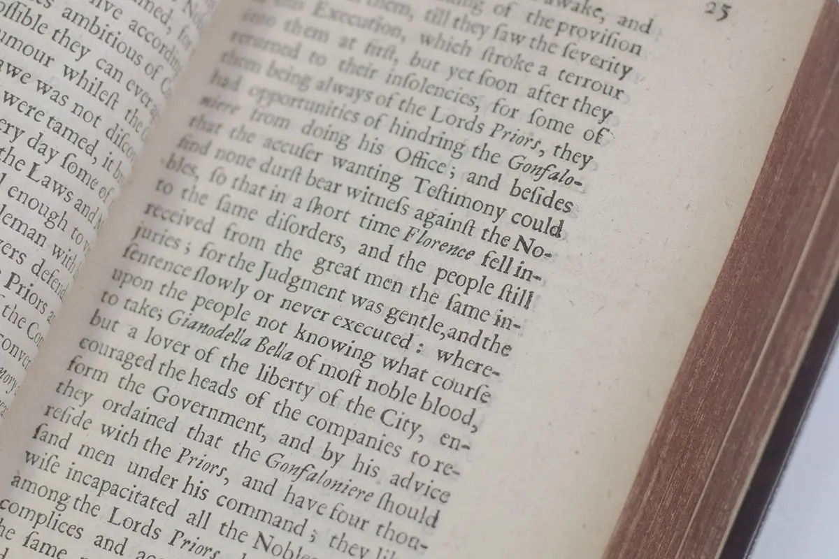 The Florentine History in VIII Books.