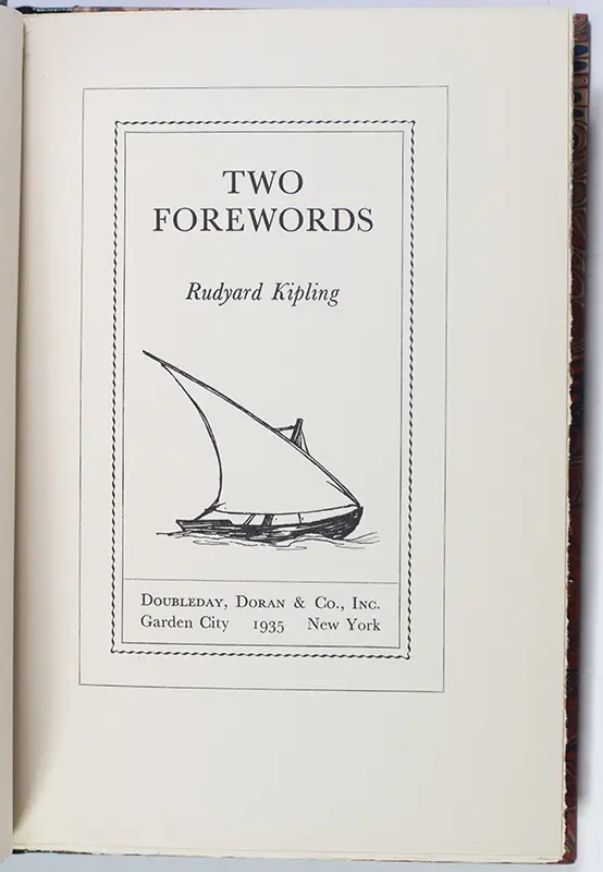 Two Forewords.