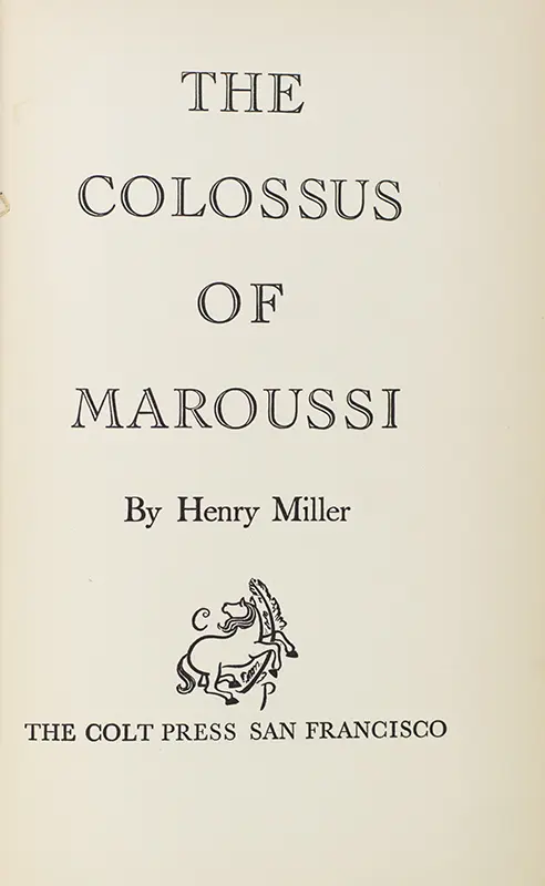 The Colossus of Maroussi.