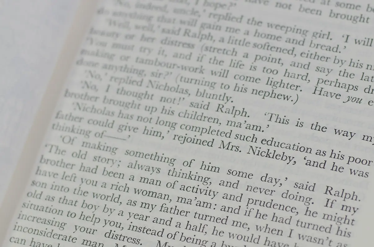 The Life and Adventures of Nicholas Nickleby.
