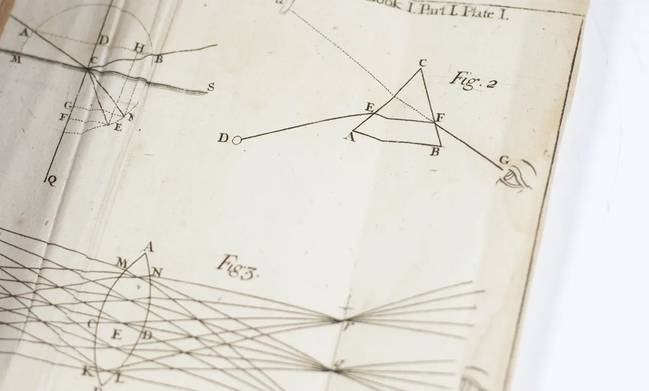 Opticks: or a Treatise of the Reflexions, Refractions, Inflexions and Colours of Light. Also Two Treatises of the Species and Magnitude of Curvilinear Figures.