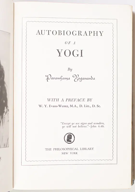Autobiography of a Yogi.