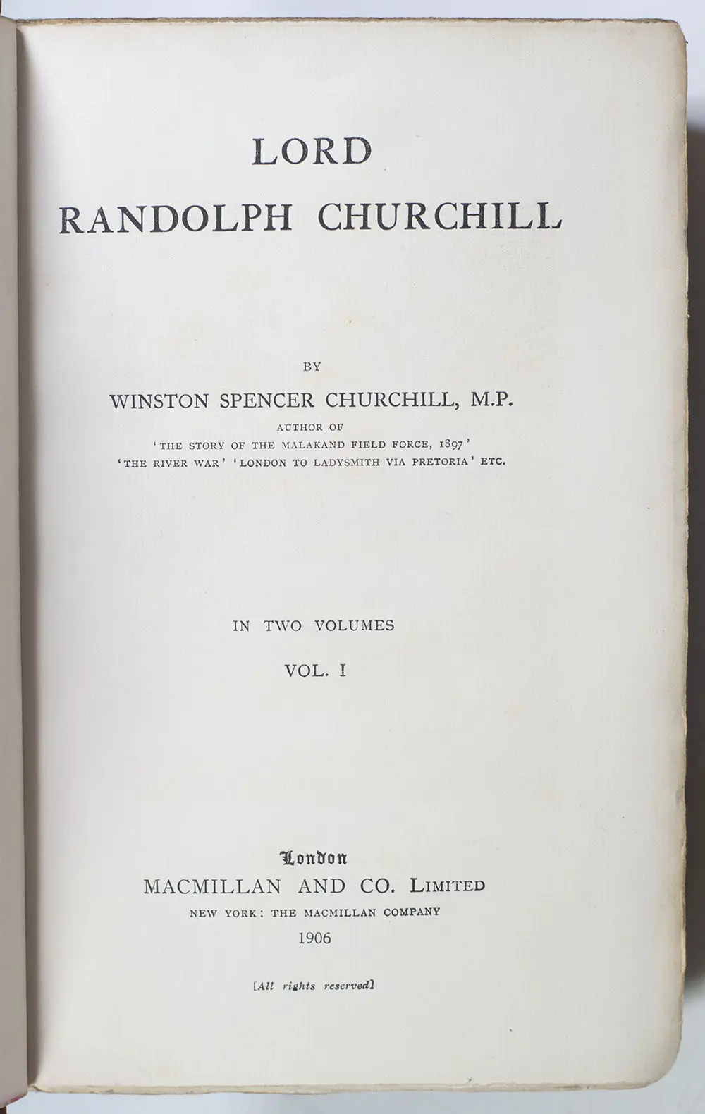 Lord Randolph Churchill.