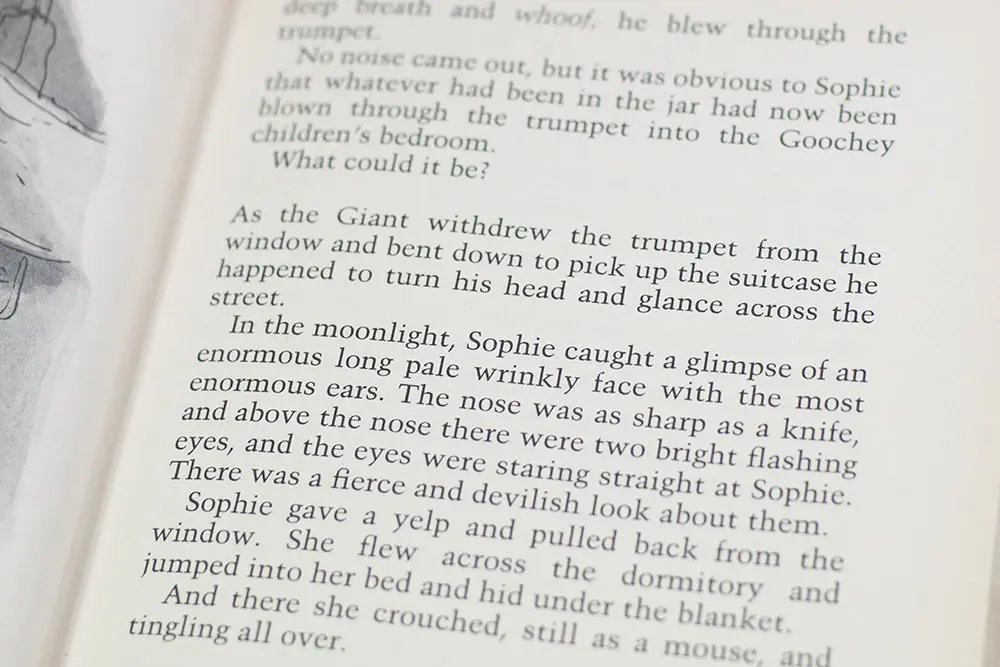 The BFG: Illustrations by Quentin Blake.