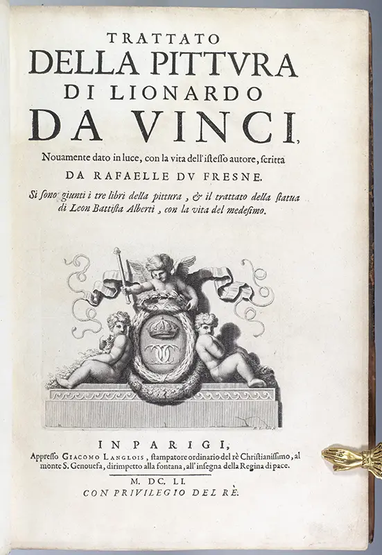 Trattato della Pittura di Lionardo da Vinci.