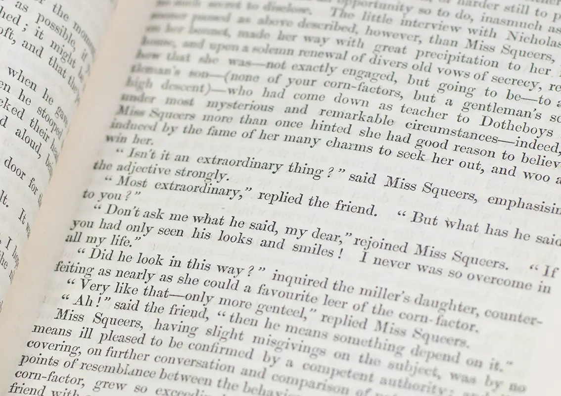 The Life and Adventures of Nicholas Nickleby.