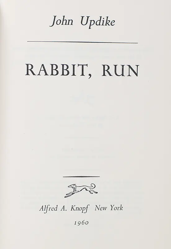 Rabbit, Run; Rabbit Redux; Rabbit Is Rich; Rabbit At Rest; Licks of Love.