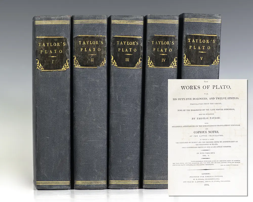 The Works of Plato, Viz. His Fifty-Five Dialogues, and Twelve Epistles, Translated From the Greek; Nine of the Dialogues by the Late Floyer Sydenham, and the Remainder by Thomas Taylor: With Occasional Annotations on the Nine Dialogues Translated by Sydenham, and Copious Notes, by the Latter Translator.