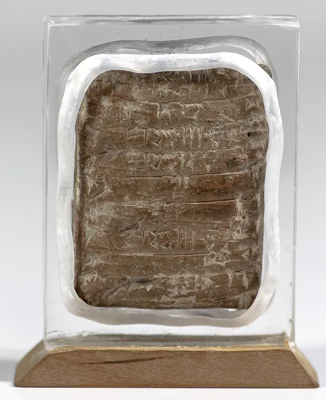 Ancient Sumerian Cuneiform Tablet.