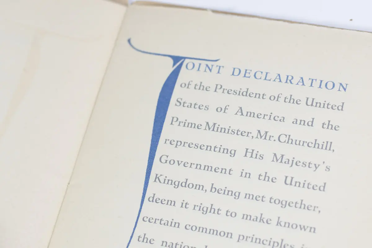 Atlantic Charter: August 12th 1941.