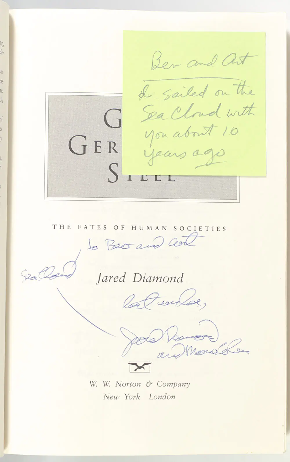 Guns, Germs, and Steel: The Fates of Human Societies.