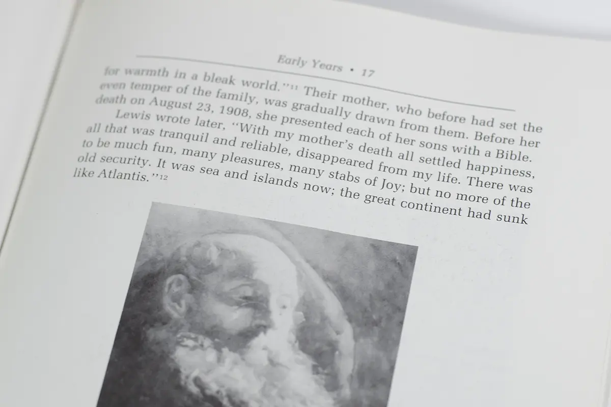 Through Joy and Beyond: A Pictorial Biography of C.S. Lewis.