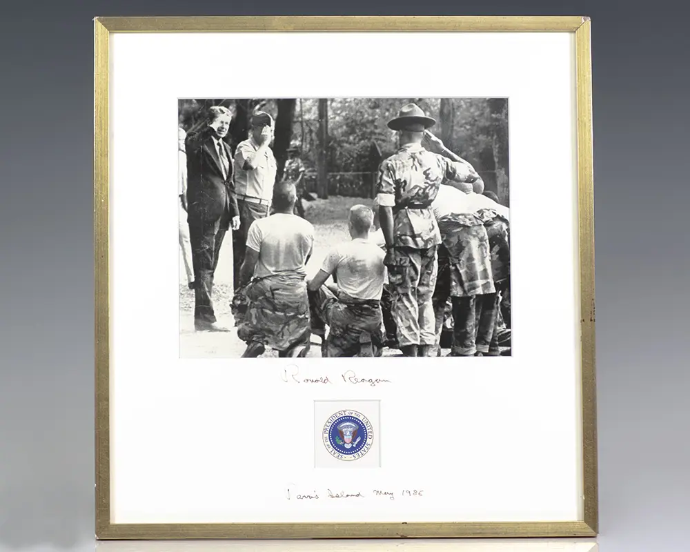 Ronald Reagan Signed Photograph.