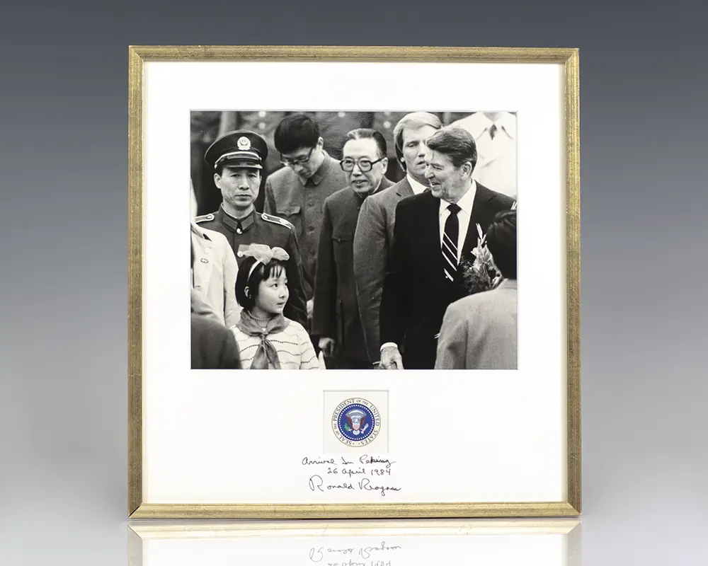 Ronald Reagan Signed Photograph.