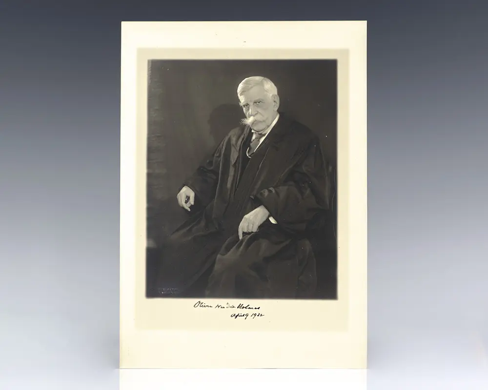 Oliver Wendell Holmes, Jr. Signed Photograph.