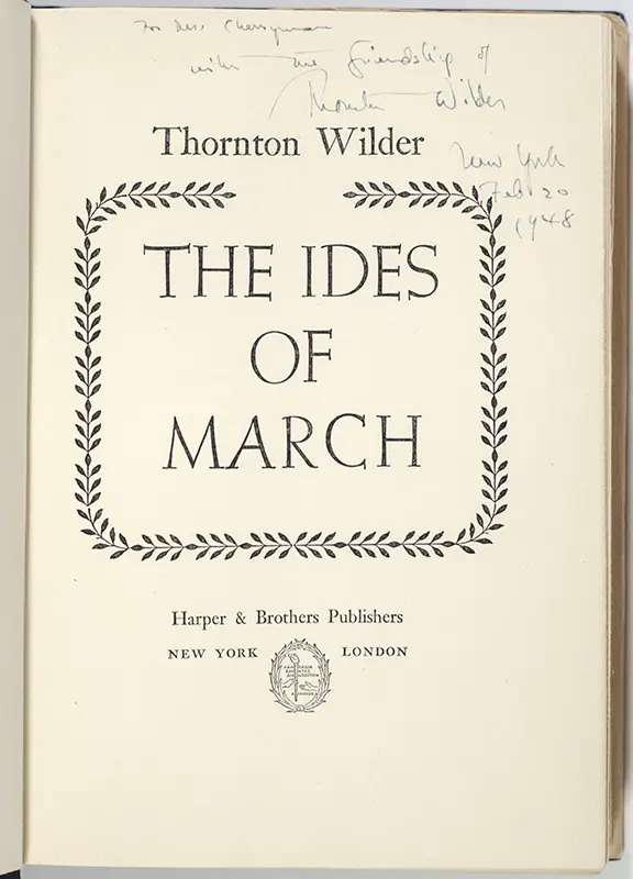 The Ides of March.
