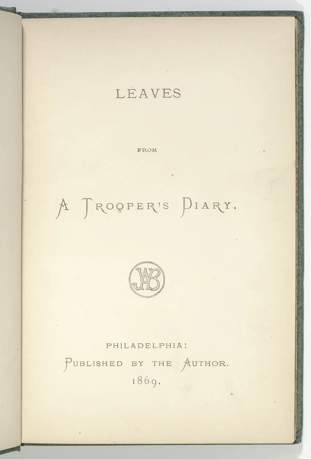Leaves From A Trooper's Diary.