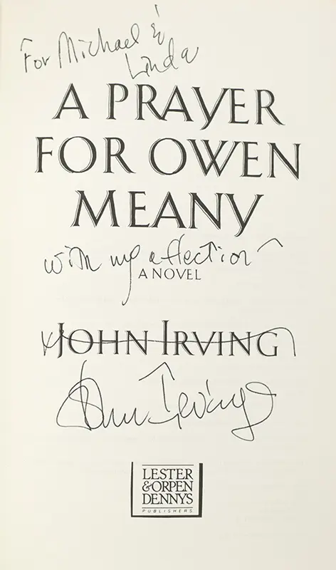 A Prayer For Owen Meany.
