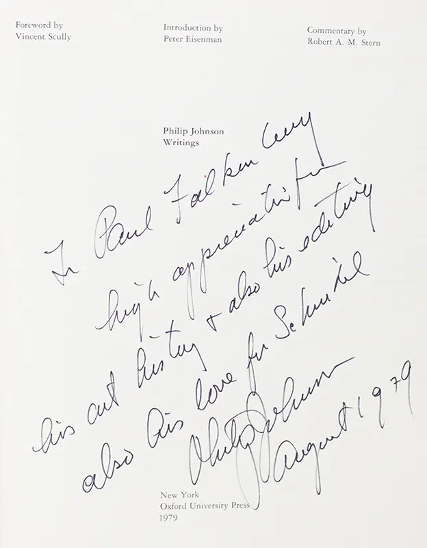 Philip Johnson: Writings.