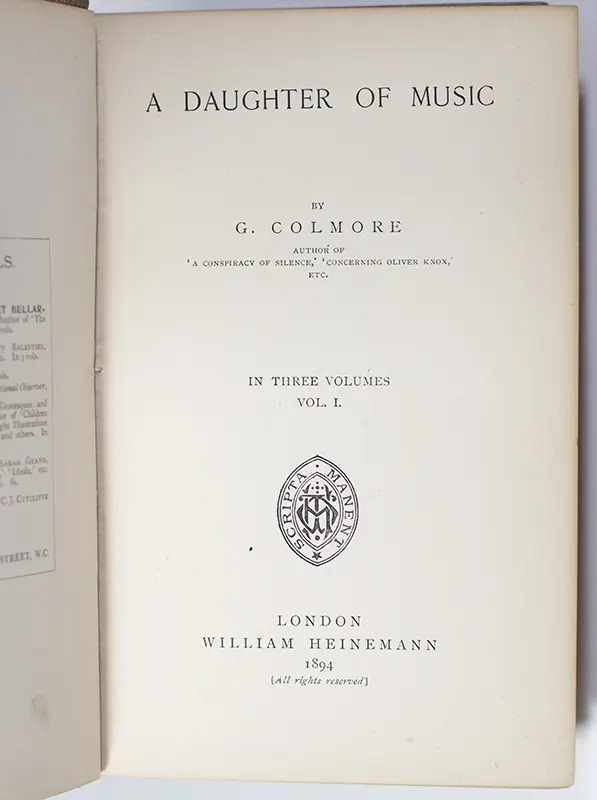 A Daughter of Music.