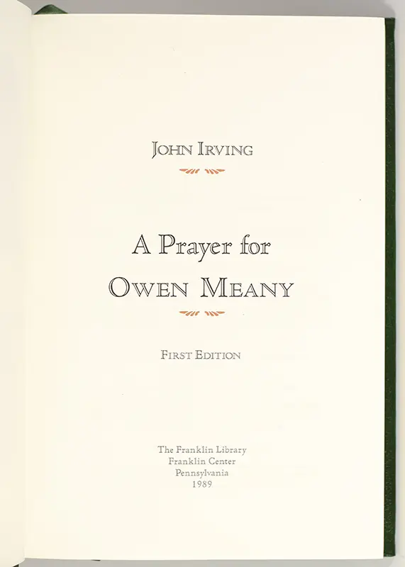 A Prayer For Owen Meany.