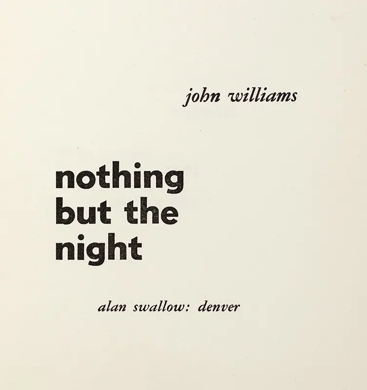 Nothing But The Night.