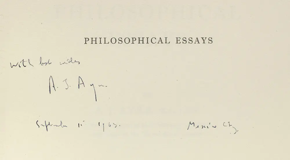Philosophical Essays.