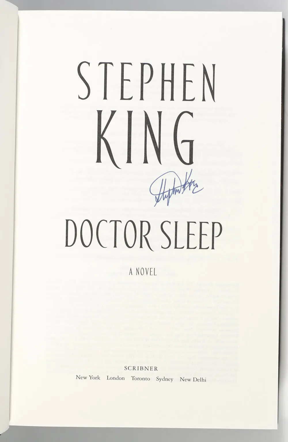 Doctor Sleep: A Novel.