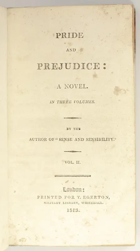 Pride and Prejudice.