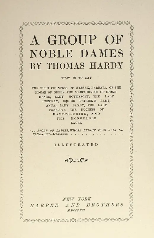 A Group of Noble Dames.