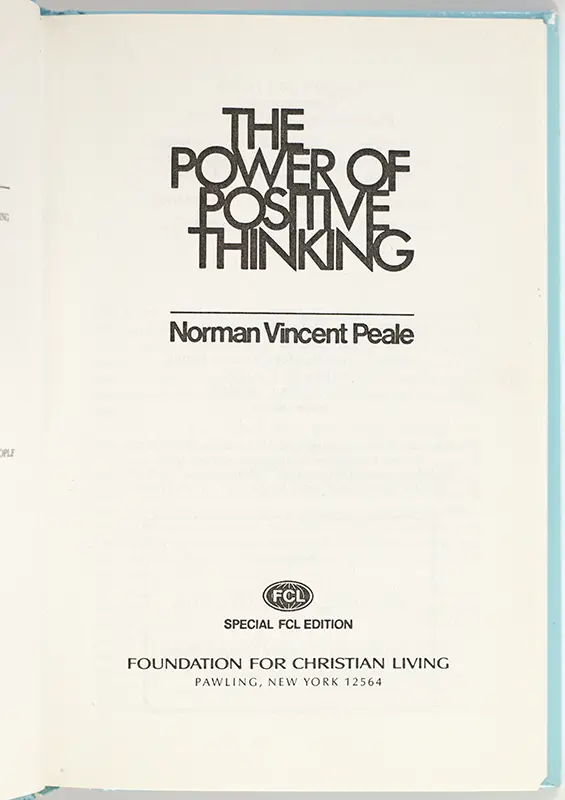 The Power of Positive Thinking.