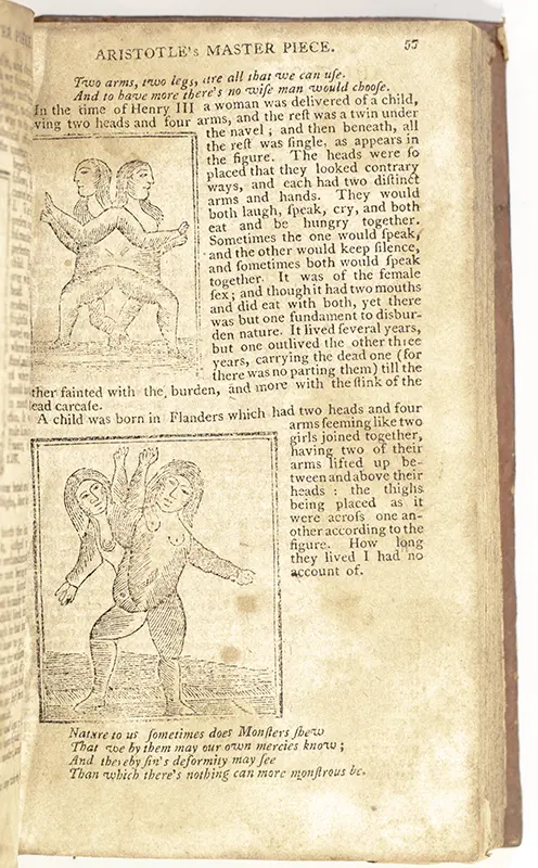 The Works of Aristotle, The Famous Philosopher In Four Parts Containing His Complete Masterpiece: Displaying the Secrets of Nature in the Generation of Man.