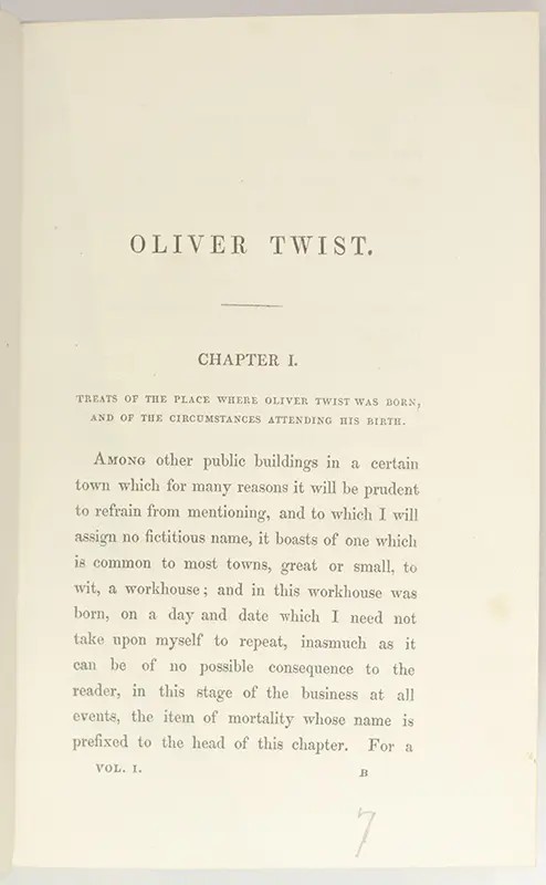 Oliver Twist; or, The Parish Boy's Progress.