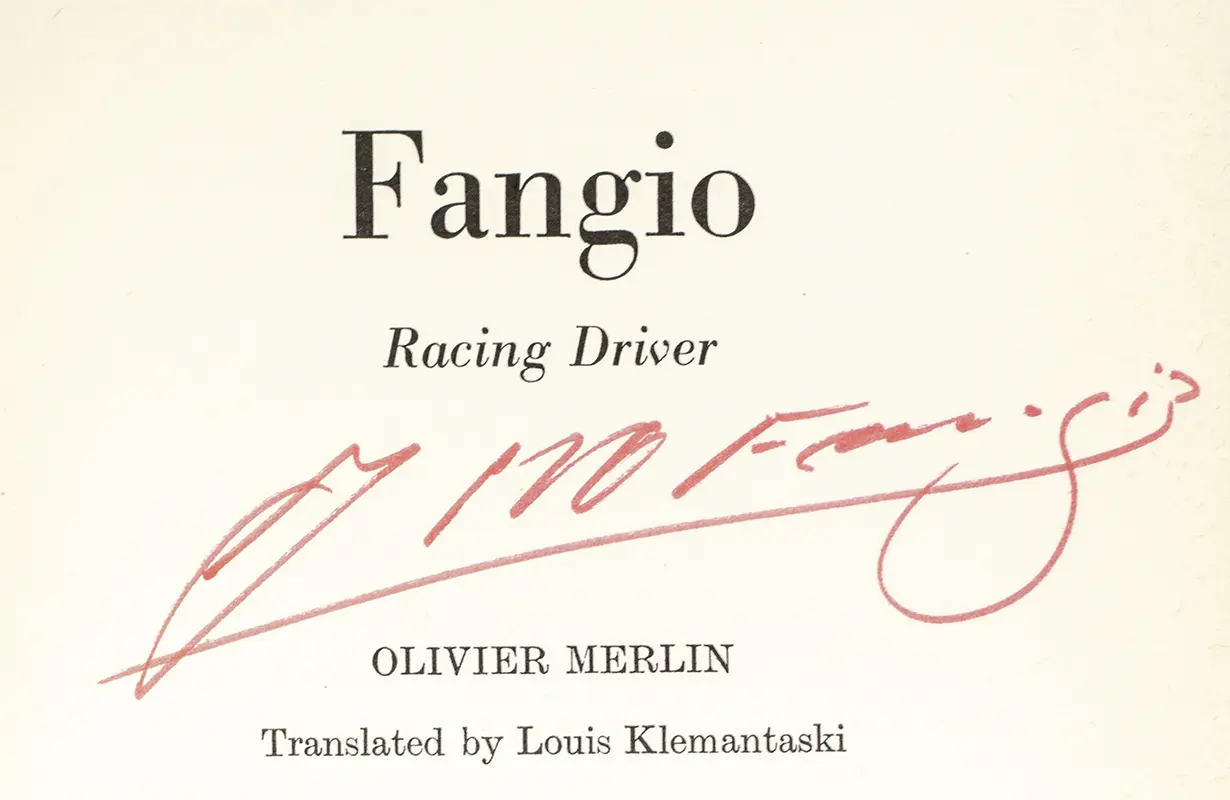 Fangio: Racing Driver.