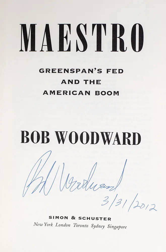 Maestro: Greenspan's Fed and the American Boom.