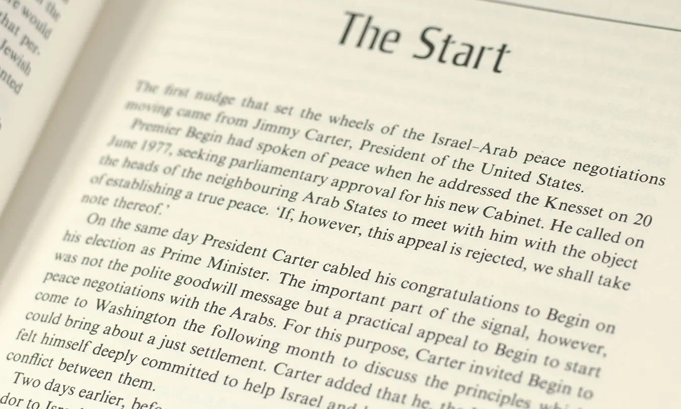 Breakthrough: A Personal Account of the Egypt-Israel Peace Negotiations.