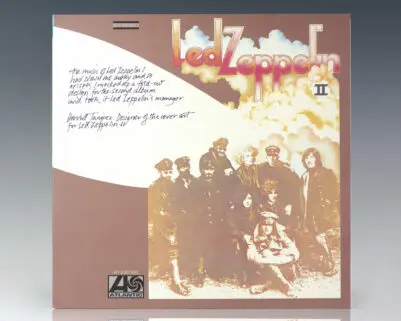 David Juniper Signed Led Zeppelin II Album.