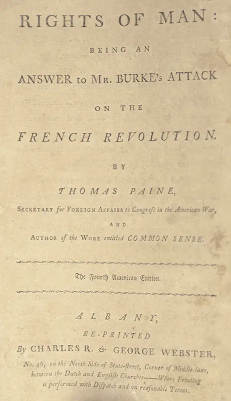 Rights of Man: Being an Answer to Burke's Attack on the French Revolution.