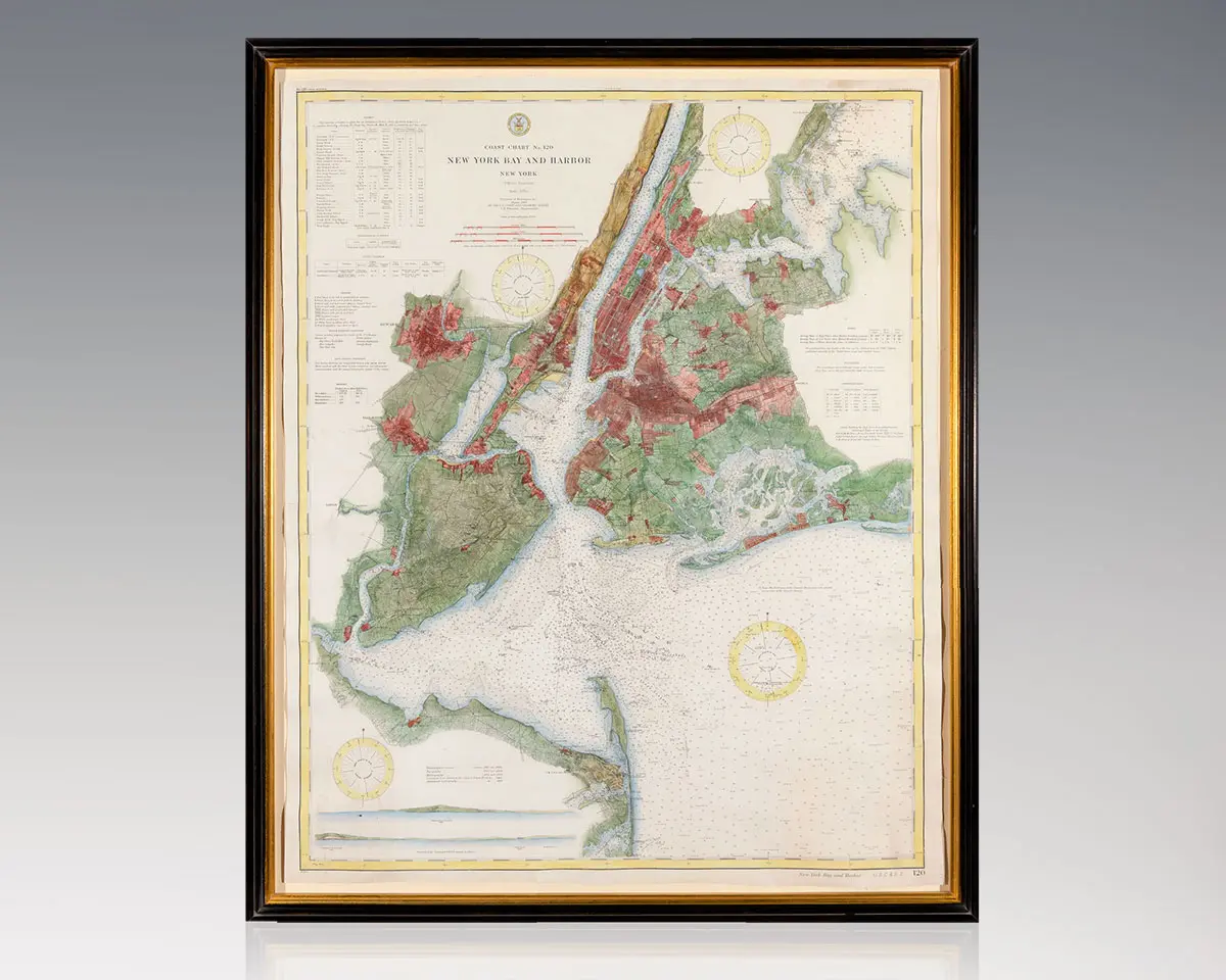 Coast Chart No. 120, New York Bay and Harbor, New York.