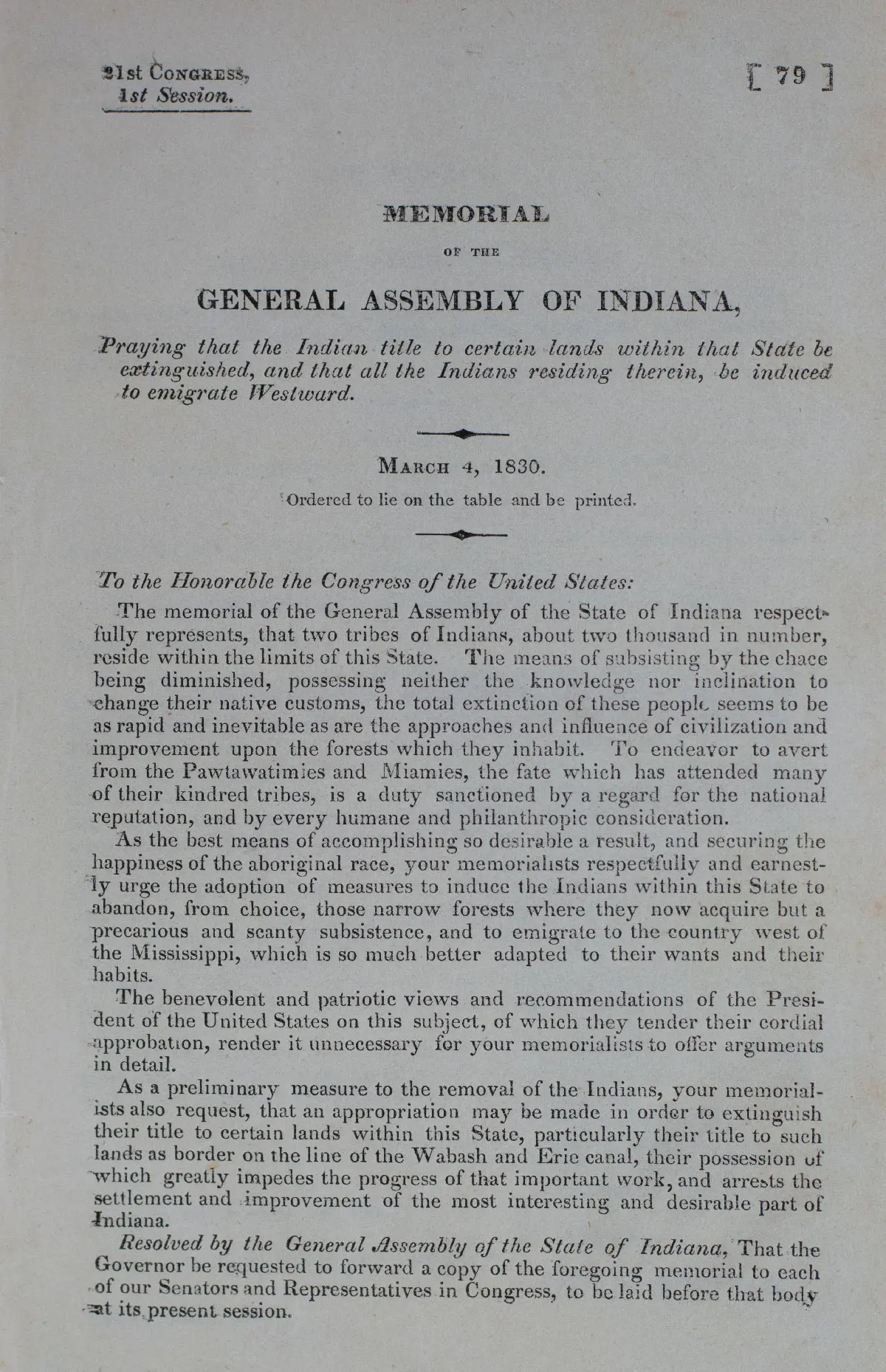 Miami and Pottawatomie Indian Treaty Collection.