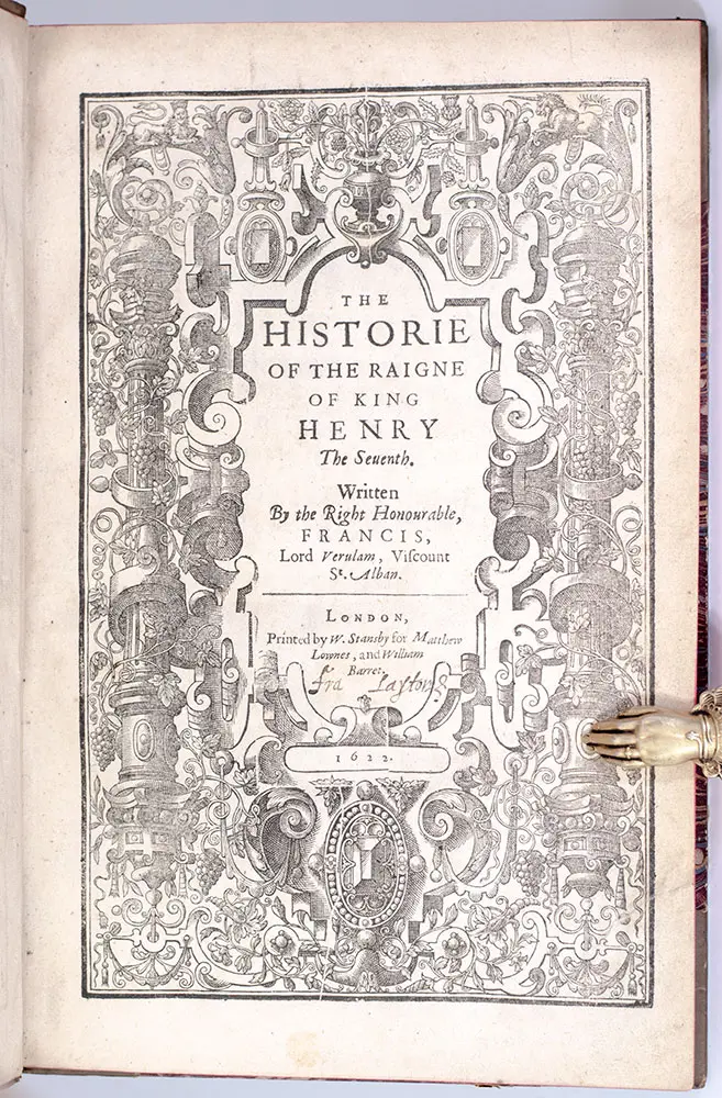 The Historie of the Raigne of King Henry the Seventh.
