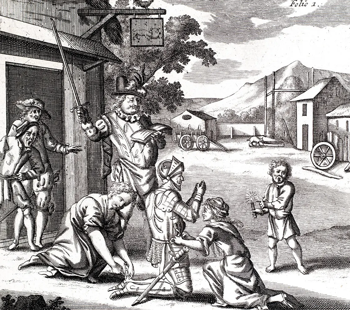 The History of the Most Renowned Don Quixote of Mancha: And his Trusty Squire Sancho Pancha, Now Made English according to the Humour of our Modern Language. And Adorned with several Copper Plates.