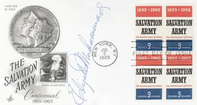Elijah Muhammad Signed First Day Cover.
