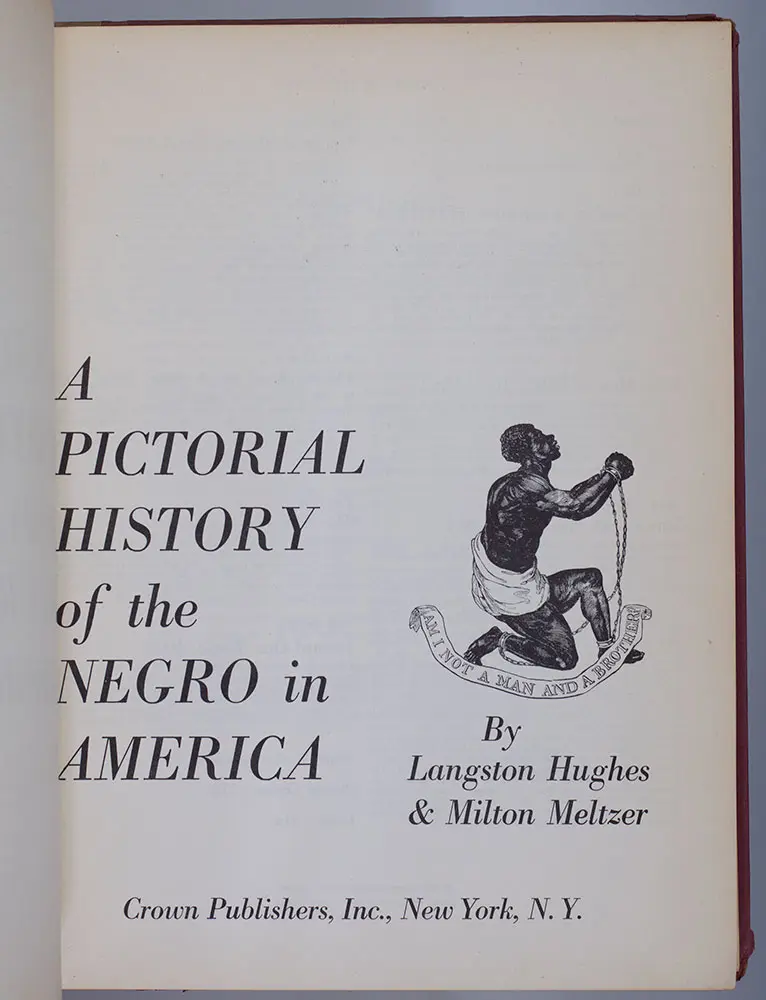 A Pictorial History of the Negro in America.