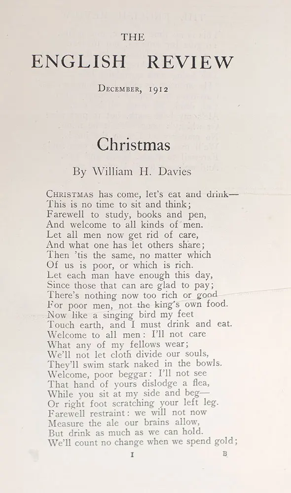The English Review. December 1912.