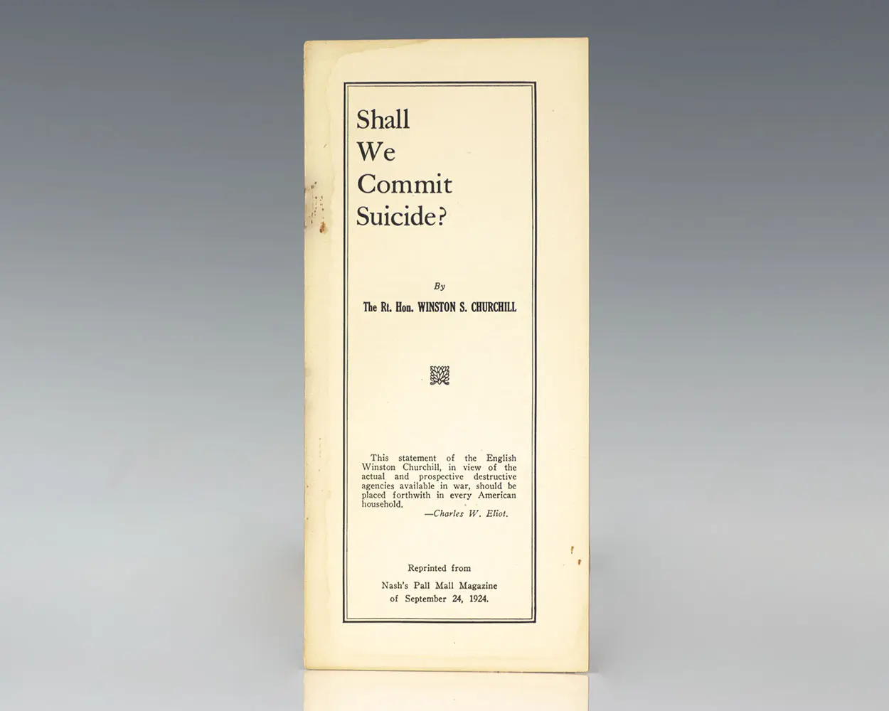 Shall We Commit Suicide?