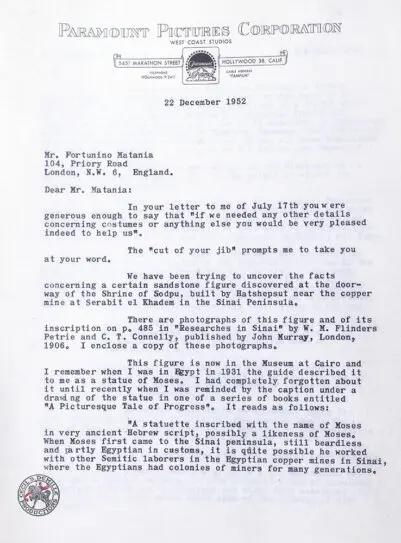 Cecil DeMille Signed Letter Archive.