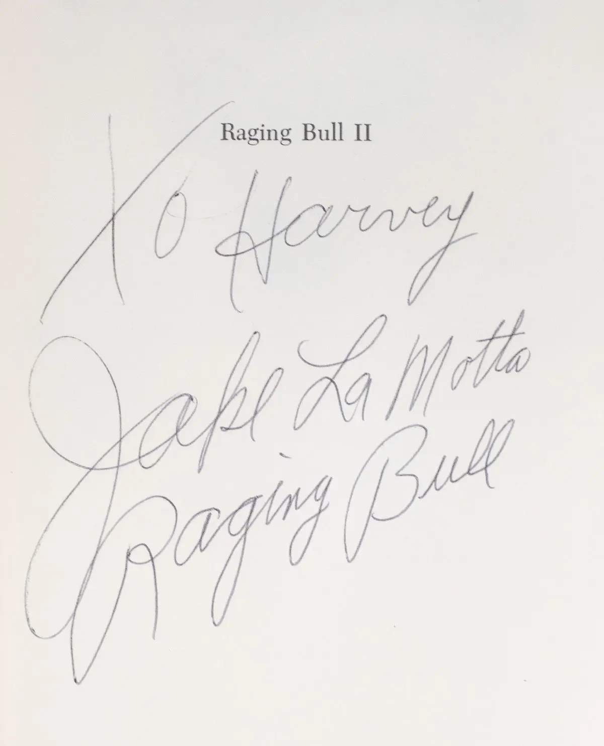 Raging Bull II: Continuing the Story of Jake La Motta.